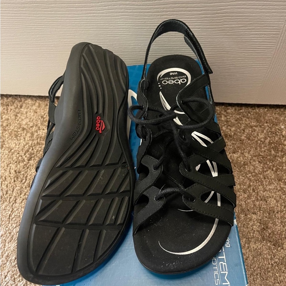 Brand new Abeo Brigita lace-up orthodic sandals